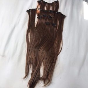Long Straight Clip in hair extensions